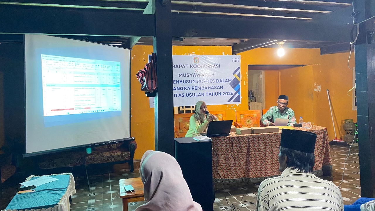 Rapat Koordinasi dan Musyawarah Tim Penyusun RKPDes Desa Mario Tahun 2026